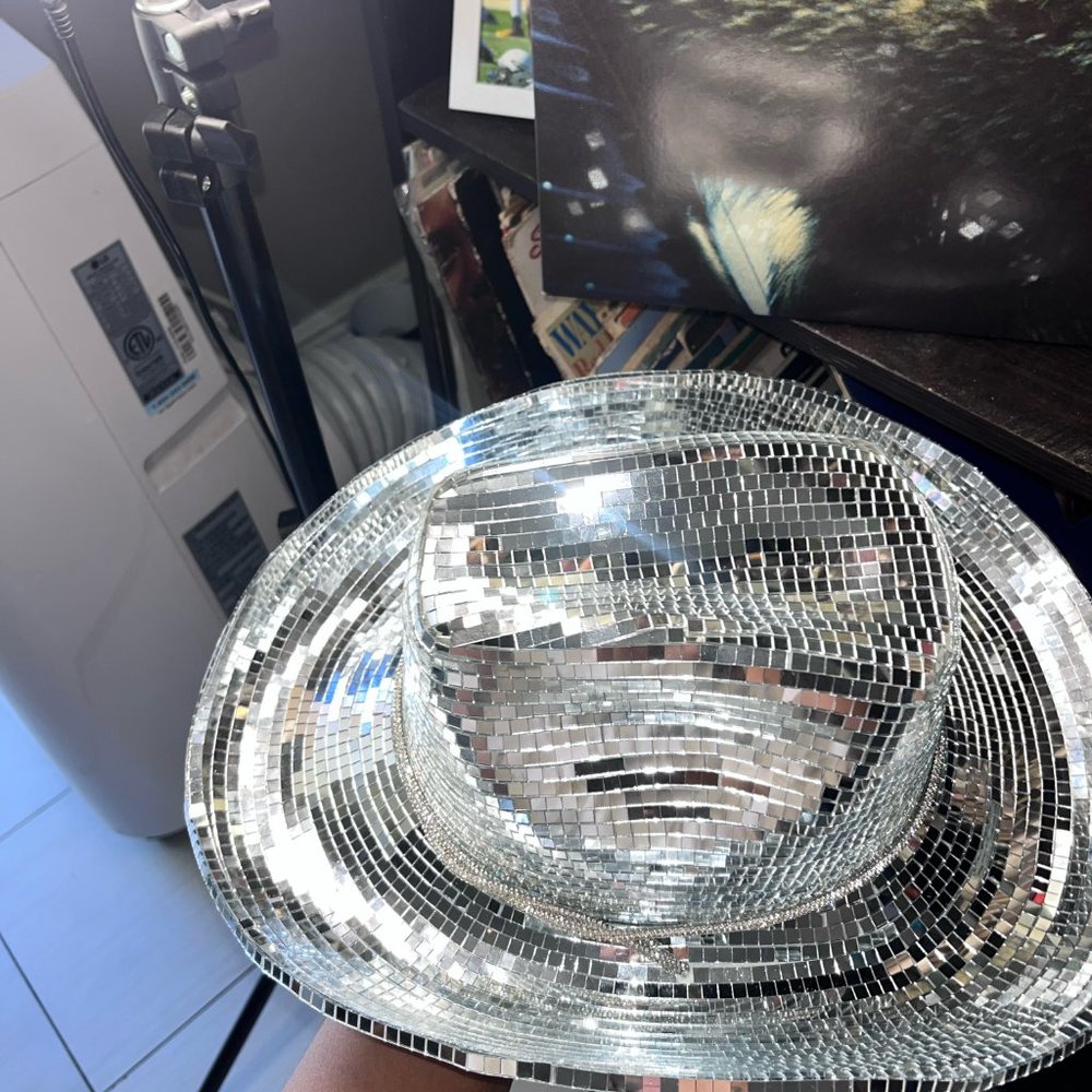 Disco Cowboy Hat | Disco Ball Hat | Mirror Disco Hat | Beyonce Di… - Picture 7 of 9